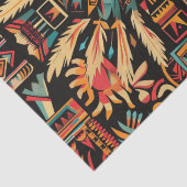 Weelderig turquoise "Aztec Dream" Pattern Tissue P Tissuepapier (Detail)