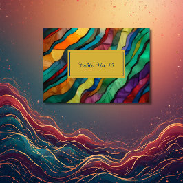 Weelderige Afrikaanse bestemming trouwtafel nummer Kaart