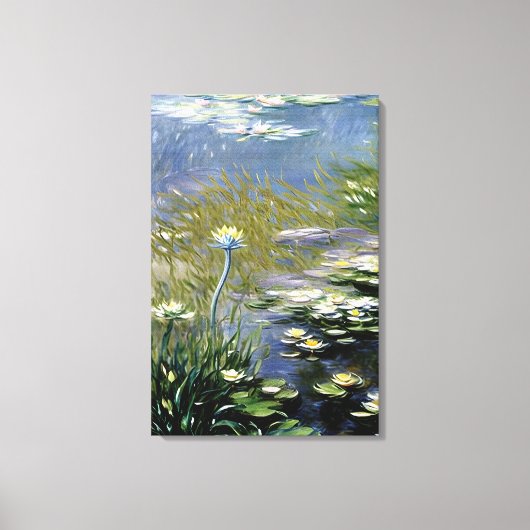 Weelderige Agapanthus bloemen bij Giverny Canvas Afdruk (Voorkant)