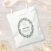 Weelderige Aquarel Olijftakken Krans Bruiloft Bedankzakje (Geknipt)