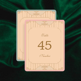 Weelderige Art Nouveau Tafelkaartjes voor de Bruil