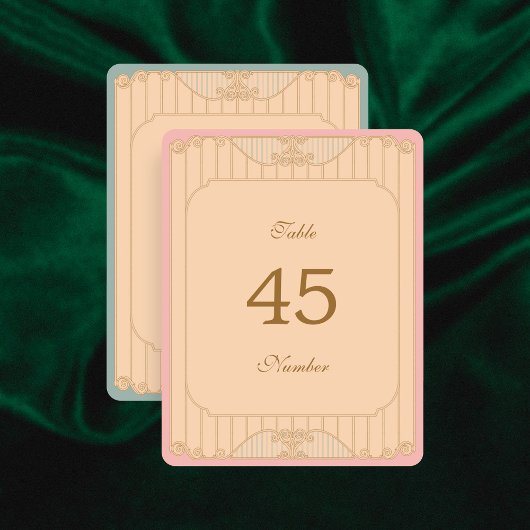 Weelderige Art Nouveau Tafelkaartjes voor de Bruil