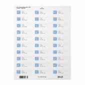 Weelderige B monogram Etiket (Full Sheet)