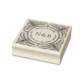 Weelderige Barok Houten Retouradres Stempel (Stempel)