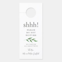 weelderige bladeren elegante bruiloft welkom / nie