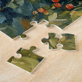 weelderige bloeiende bloemschikken legpuzzel (Zijkant)