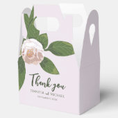 Weelderige bloem en groen Elegant Bedankdoosjes (Geopend)