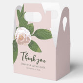 Weelderige bloem en groen Elegant Bedankdoosjes (Geopend)