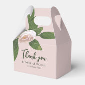 Weelderige bloem en groen Elegant Bedankdoosjes (Voorkant Zijde)