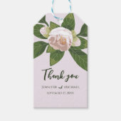Weelderige bloem en groen Elegant Cadeaulabel (Voorkant)