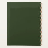 Weelderige bloem en groen Elegante bruiloft Planner (Achterkant)