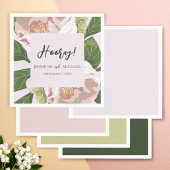 Weelderige bloem en groen Elegante bruiloft Servet