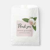Weelderige Bloemen en Groene Elegantie Bedankzakje (Voorkant)
