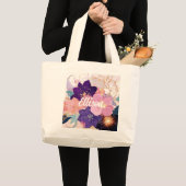 weelderige bloemensymfonie grote tote bag (Voorkant (product))