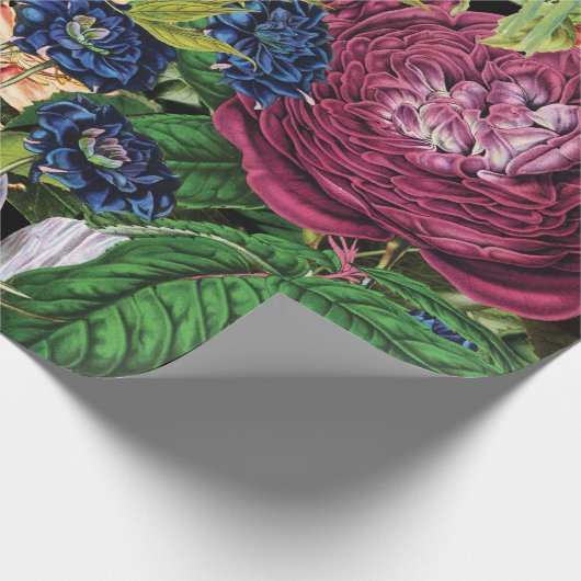 Weelderige bloementuin  botanische Prints Cadeaupapier (Hoek)