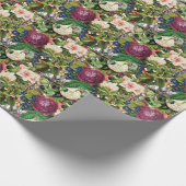 Weelderige bloementuin  botanische Prints Cadeaupapier (Hoek)