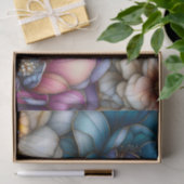 Weelderige bloesems met glinsterende gouden contou tissuepapier (Geschenk)