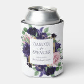 weelderige bloesems | Paarse en Roze Roos Save the Blikjeskoeler (Blikje Voorkant)