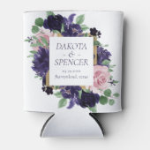 weelderige bloesems | Paarse en Roze Roos Save the Blikjeskoeler (Voorkant)