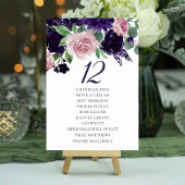 weelderige bloesems | Paarse en Roze Rozen Gastnam Kaart