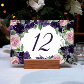 weelderige bloesems | Paarse en roze rozenbloem Kaart