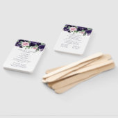 weelderige bloesems | Paarse Pink Rose Garland-pro Handwaaier (Niet-gemonteerd)