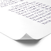 weelderige bloesems | Paarse roze 10 bovenste zitg Poster (Hoek)