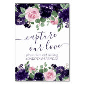 weelderige bloesems | Paarse roze roos vangen onze Kaart (Achterkant)