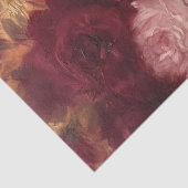 Weelderige bordeaux en blush Engels rozen goud Tissuepapier (Detail)
