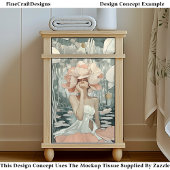 Weelderige Botanische Godin Koraal, Blush CC2 Deco Tissuepapier