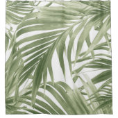 Weelderige Caribische Palm Collage #2 #tropisch #m Douchegordijn (Voorkant)