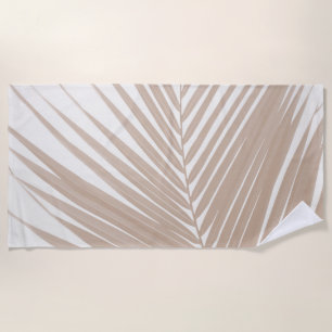Weelderige Caribische Palm in Warm Beige #1 #tropi Strandlaken