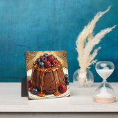 Weelderige Chocolade Caramel Besencake Fotoplaat (Insitu)