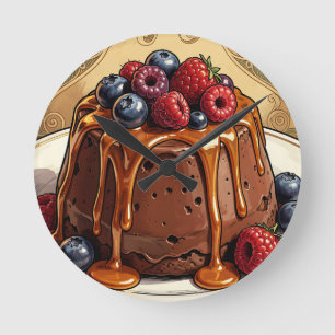 Weelderige Chocolade Caramel Besencake Ronde Klok