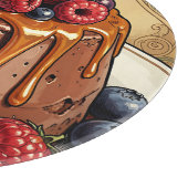 Weelderige Chocolade Caramel Besencake Snijplank (Hoek)