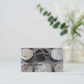 Weelderige Cupcakes Visitekaartje (Staand voorkant)