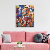 Weelderige Draaiing Canvas Afdruk (Insitu (Woonkamer))