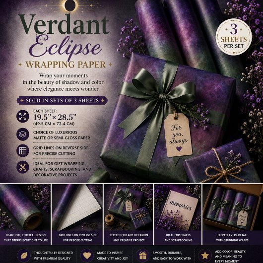 Weelderige Eclipse Inpakpapier Vel
