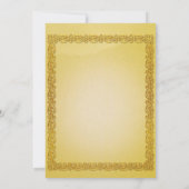 Weelderige Elegante Retro Abstracte Bloemen en bla Kaart (Achterkant)