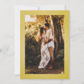 Weelderige Elegante Retro Abstracte Bloemen en Bla Save The Date (Achterkant)