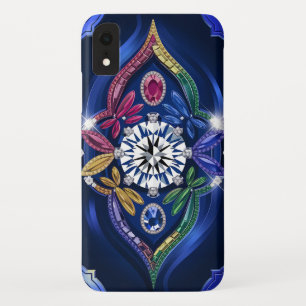 Weelderige elegantie: diamant en edelsteen gegrave Case-Mate iPhone case