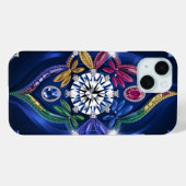 Weelderige elegantie: diamant en edelsteen gegrave Case-Mate iPhone case (Achterkant (horizontaal))
