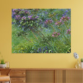 Weelderige en levendige afbeelding van Agapanthus- Canvas Afdruk (Insitu (Woonkamer))
