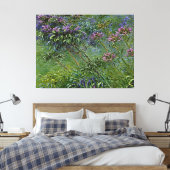 Weelderige en levendige afbeelding van Agapanthus- Canvas Afdruk (Insitu (Slaapkamer))
