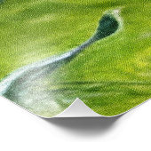 Weelderige en levendige afbeelding van Agapanthus- Foto Afdruk (Hoek)