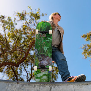 Weelderige Engelse Cottage Garden Zomer Bloemen Fo Persoonlijk Skateboard