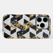 Weelderige facetten: getextureerd trio Case-Mate iPhone case (Achterkant (horizontaal))