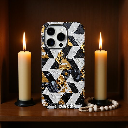 Weelderige facetten: getextureerd trio Case-Mate iPhone case