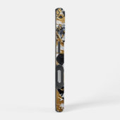 Weelderige facetten: getextureerd trio iPhone hoesje (Rechterkant)