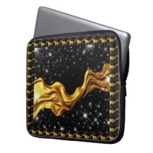 Weelderige Galaxy Vloeibare Goud Zwarte Monochrome